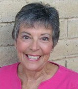 Smiling older woman with short salt-and-pepper hair